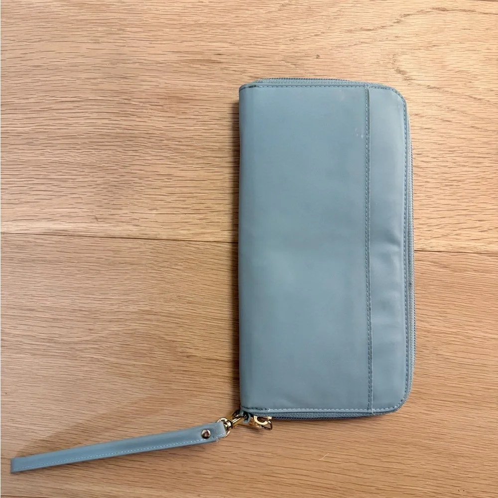Travel Document Organizer RFID Passport Wallet Wristlet